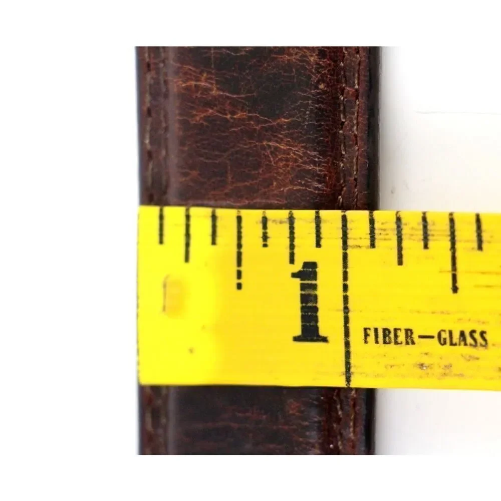CLASSIC OIL TANNED BROWN REAL LEATHER 1 1/8
